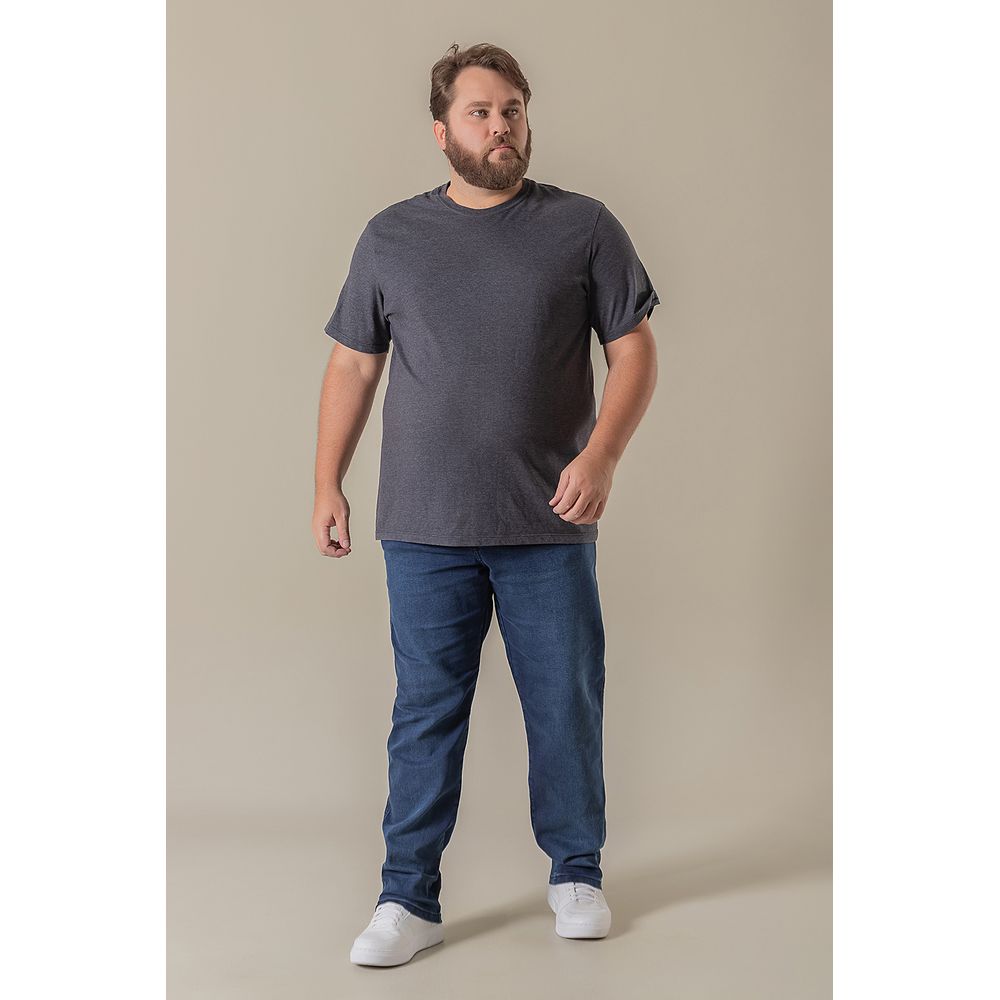 Calça jeans masculina com elastano sales plus size